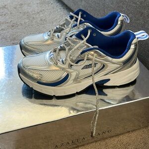 Avia Silver and Blue Athletic Shoes